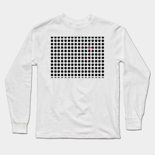 Grey & Red Tiling Tessellation Long Sleeve T-Shirt